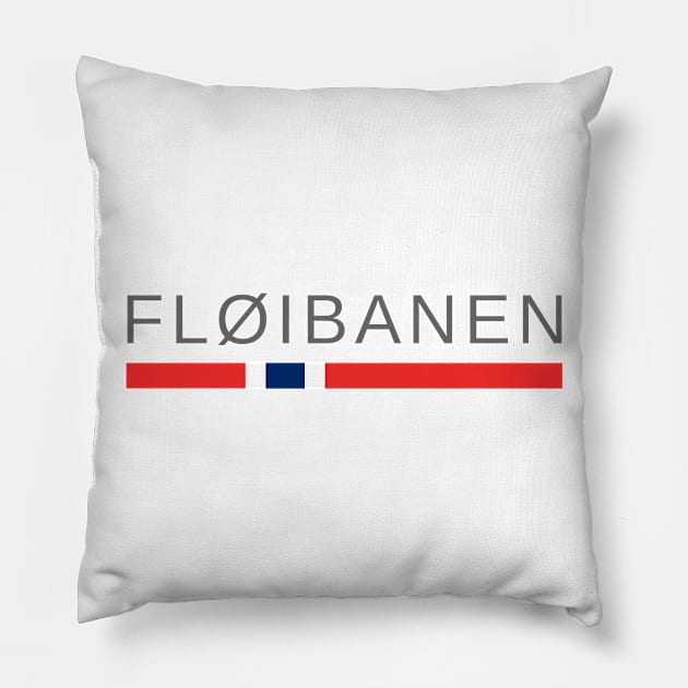 Fløibanen Bergen Norway Pillow by tshirtsnorway