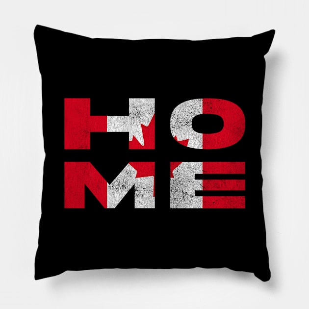 Home Canada Flag Canadian Pillow by BramCrye