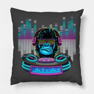 Monkey DJ Pillow