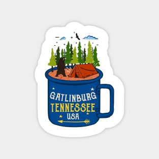 Gatlinburg Tennessee Coffee Mug Bear Great Smoky Mountains Magnet