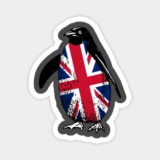 United Kingdom Penguin Flag of United Kingdom | Vintage Penguin Supporting United Kingdom Magnet