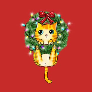 Funny Christmas Cat - Merry Catmas T-Shirt