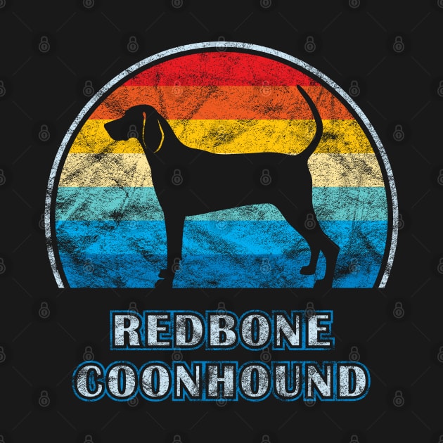 Redbone Coonhound Vintage Design Dog by millersye