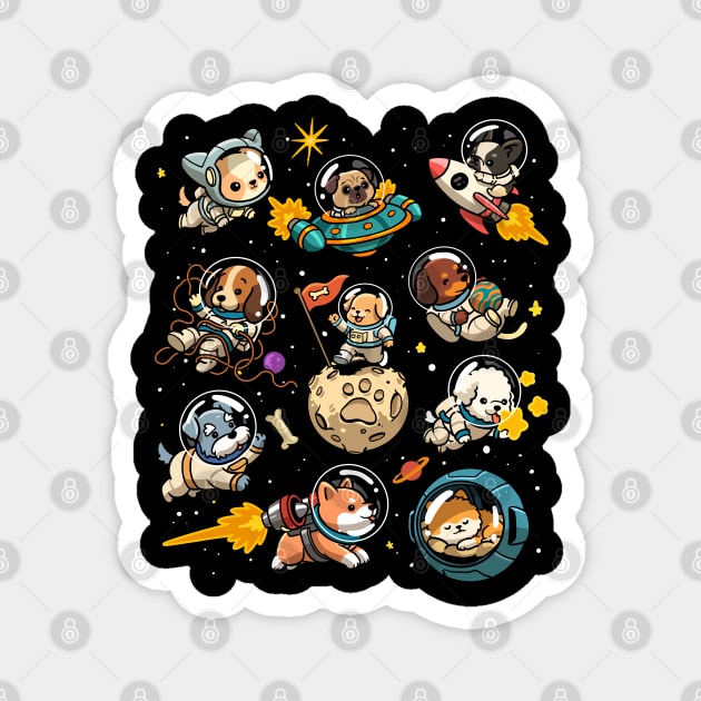 Space Dogs Magnet by GoshWow®