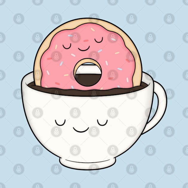 Coffee Loves Donut by kimvervuurt