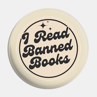 I Read Banned Books - Vintage Book Lover Pin