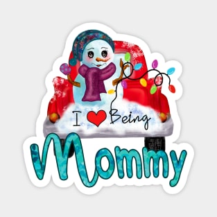 I Love Being Mommy Christmas Magnet