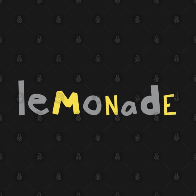 Lemonade in Ultimate Gray Illuminating Typography by ellenhenryart