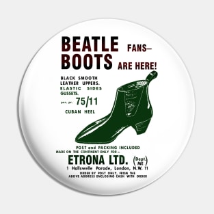 Fab Four Boots Dual Color Pin