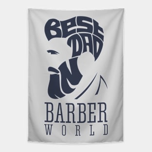 Best Dad In Barber World Tapestry