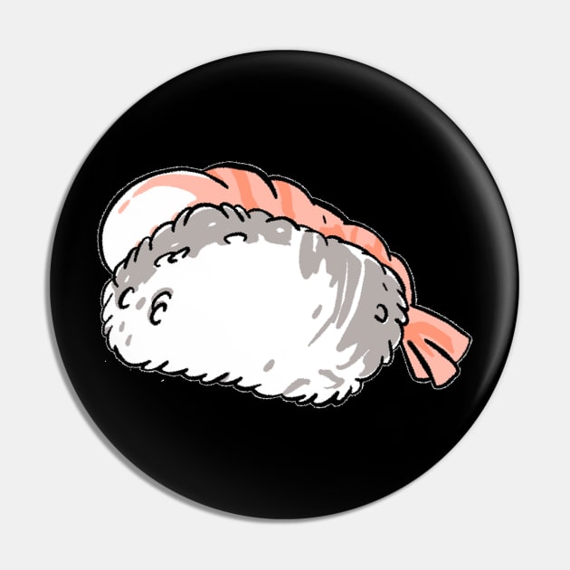 Nigiri ebi - shrimp black Pin by Uwaki