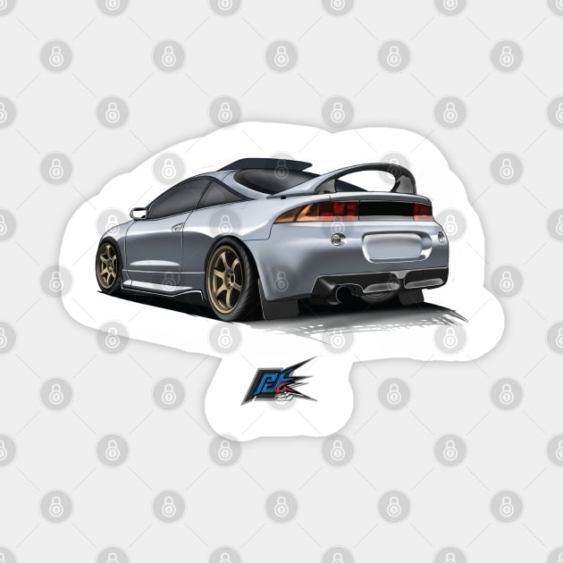 mitsubishi eclipse Magnet by naquash