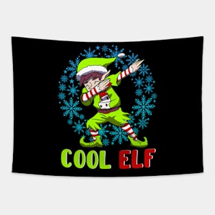 Christmas Cool Elf Tapestry