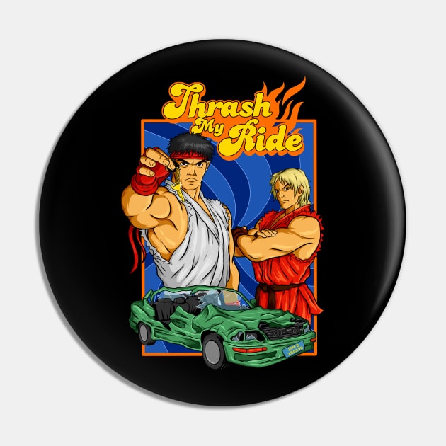 Thrash my Ride Pin by sk8rDan