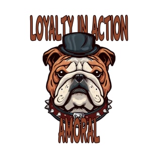 Loyalty In Action | Amoral Bulldog Head T-Shirt