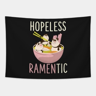 Hopeless Ramentic Kawaii Japanese Ramen Noodles Anime Panda Tapestry