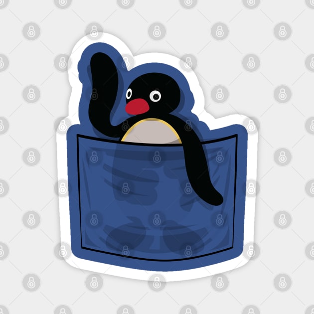 Pocket penguin Magnet by albertocubatas