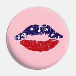 4TH OF JULY LIPS Pin