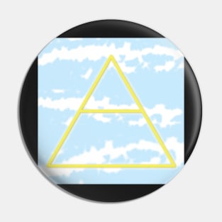 Cloudy Air Alchemy Symbol Pin