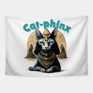 A cat of the Egyptian Sphinx. Tapestry