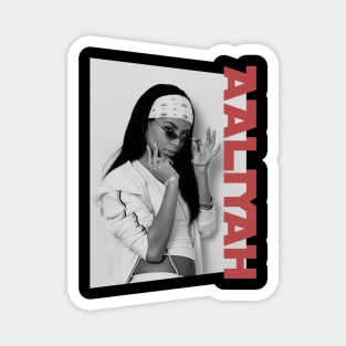 aaliyah B/W Magnet