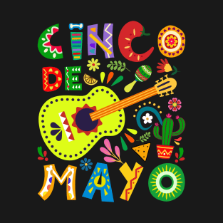Happy 5 De Mayo Cinco de Mayo Viva Mexico 5 De Mayo T-Shirt