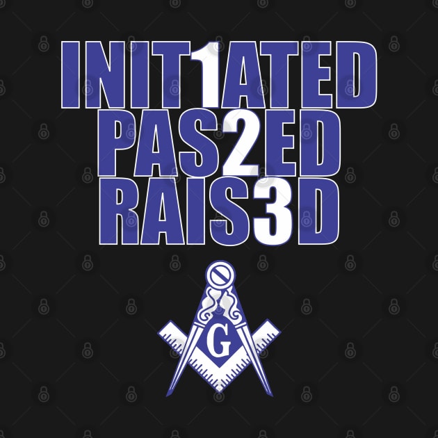 Iniated Passed Raised Blue & White by Brova1986