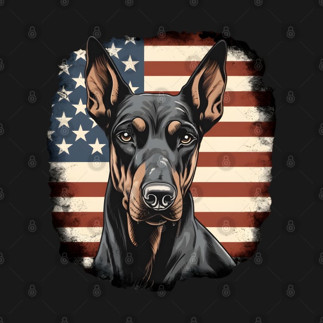 Doberman Pinscher 4th of July by NatashaCuteShop