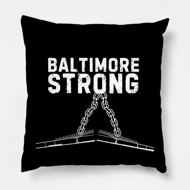 Pray For Baltimore, Baltimore Strong Pillow by TreSiameseTee