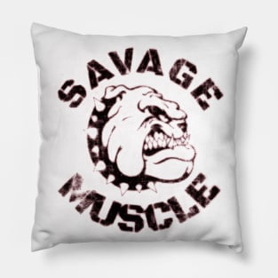 SAVAGE MUSCLE BULLDOG Pillow