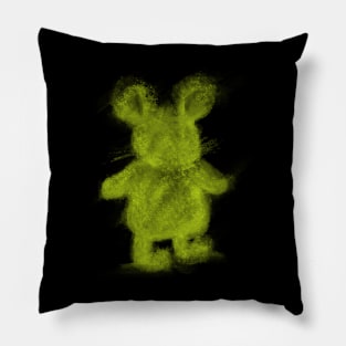 Fluffy Lime Fluro Green Mouse Pillow