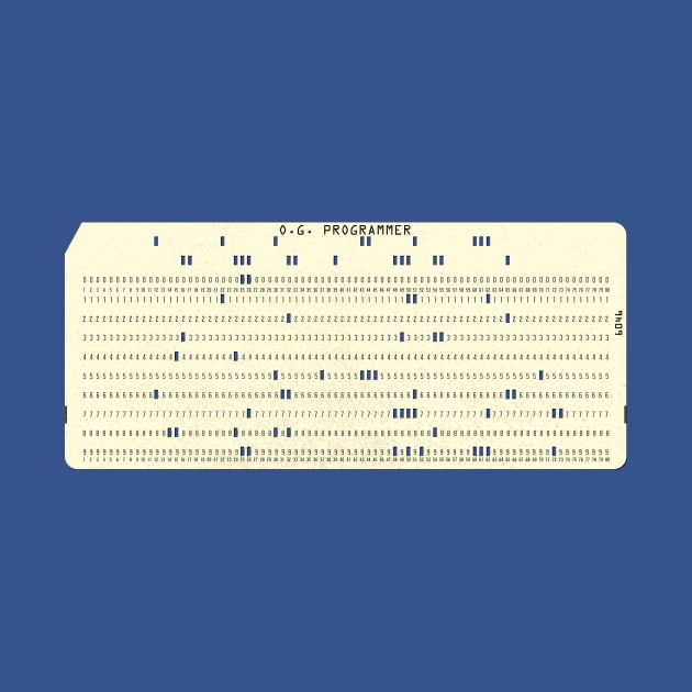 Computer Punch Card (horizontal) by GloopTrekker