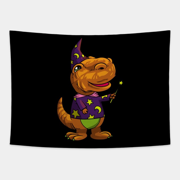 Wizard and magician - wizard TREX Tapestry by Modern Medieval Design