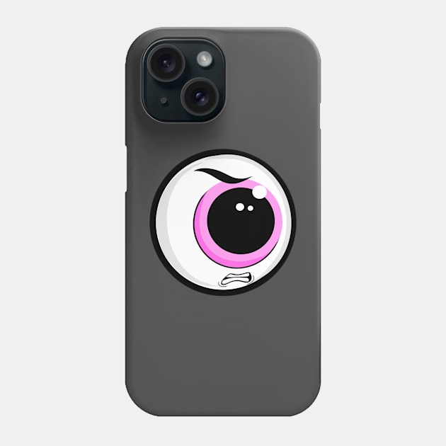 Angry Eyeball! Phone Case by rob-cure