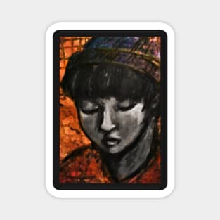 Hyun (Pastel boy portrait) Magnet