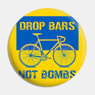 Drop Bars Not Bombs Pin