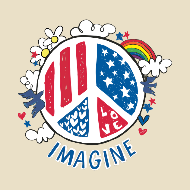 Imagine Love Imagine Peace by LittleBunnySunshine