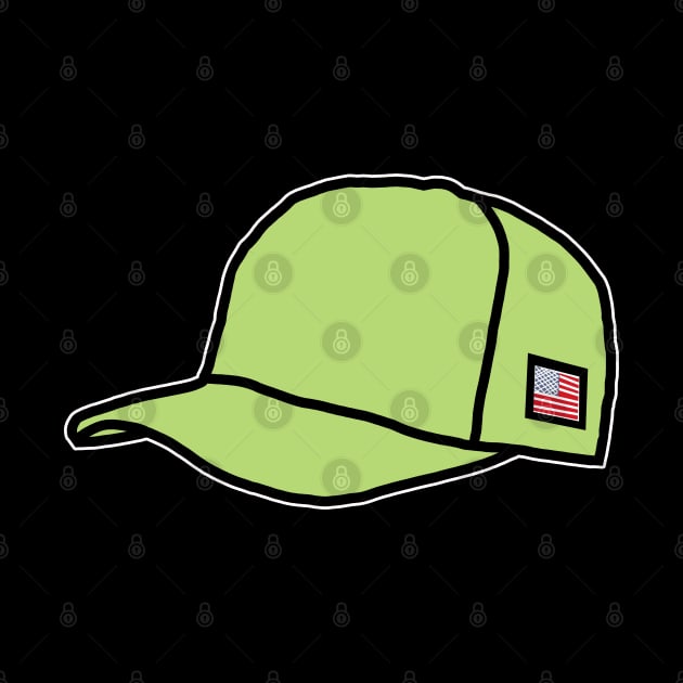 Trucker Hats Green Graphic by ellenhenryart