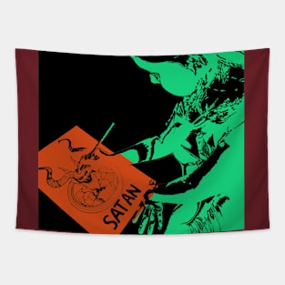 Girl Colors Satan 3 Tapestry