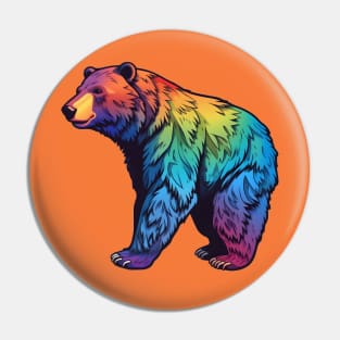 Rainbow Pride Bear Pin