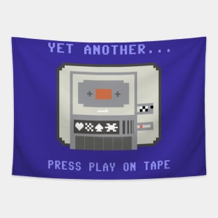 Yet Another Press Play On Tape: Retro Datasette C64 Pixel Art Tapestry