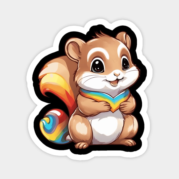 Cute Squirrel Magnet by animegirlnft