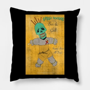 Green Voodoo Bar & Grill Pillow