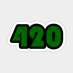 420 Weed Leaf Pattern Magnet