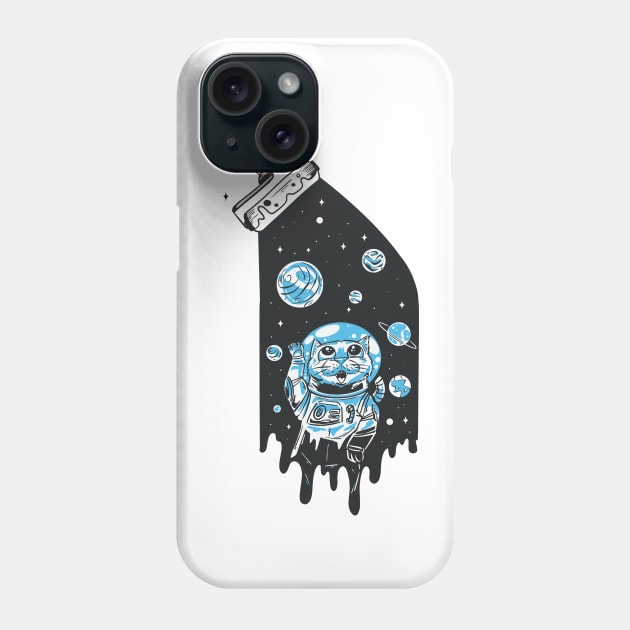 Galaxy Kitty Cat Phone Case by ArtRoute02