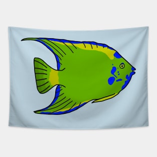 Blue Queen Angelfish Tapestry