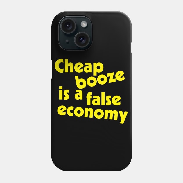 Cheap Booze // Funny Christopher Hitchens Quote Phone Case by darklordpug