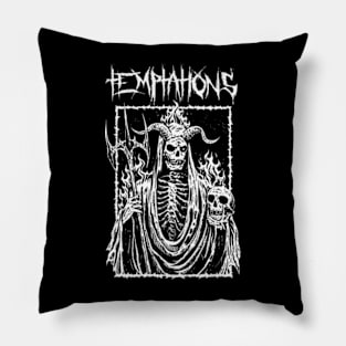 temptations dark Pillow