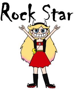 Rock Star! (against the forces of evil) Magnet