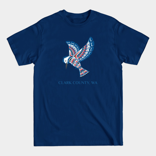 Discover Clark County Washington Native American Kingfisher Gift - Kingfisher - T-Shirt